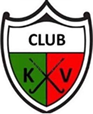 Club KV Logo - a red and green shield with crossed hockey sticks